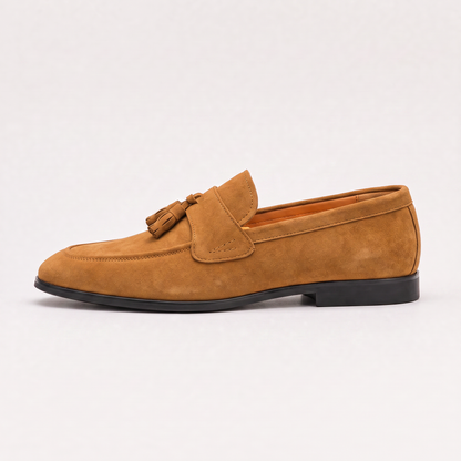 Men's Casual Suede Tassel Loafers Low Top Shoes
