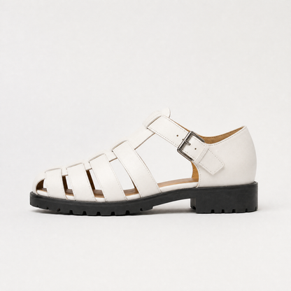 Men's Casual Leather Buckle Fisherman Sandals