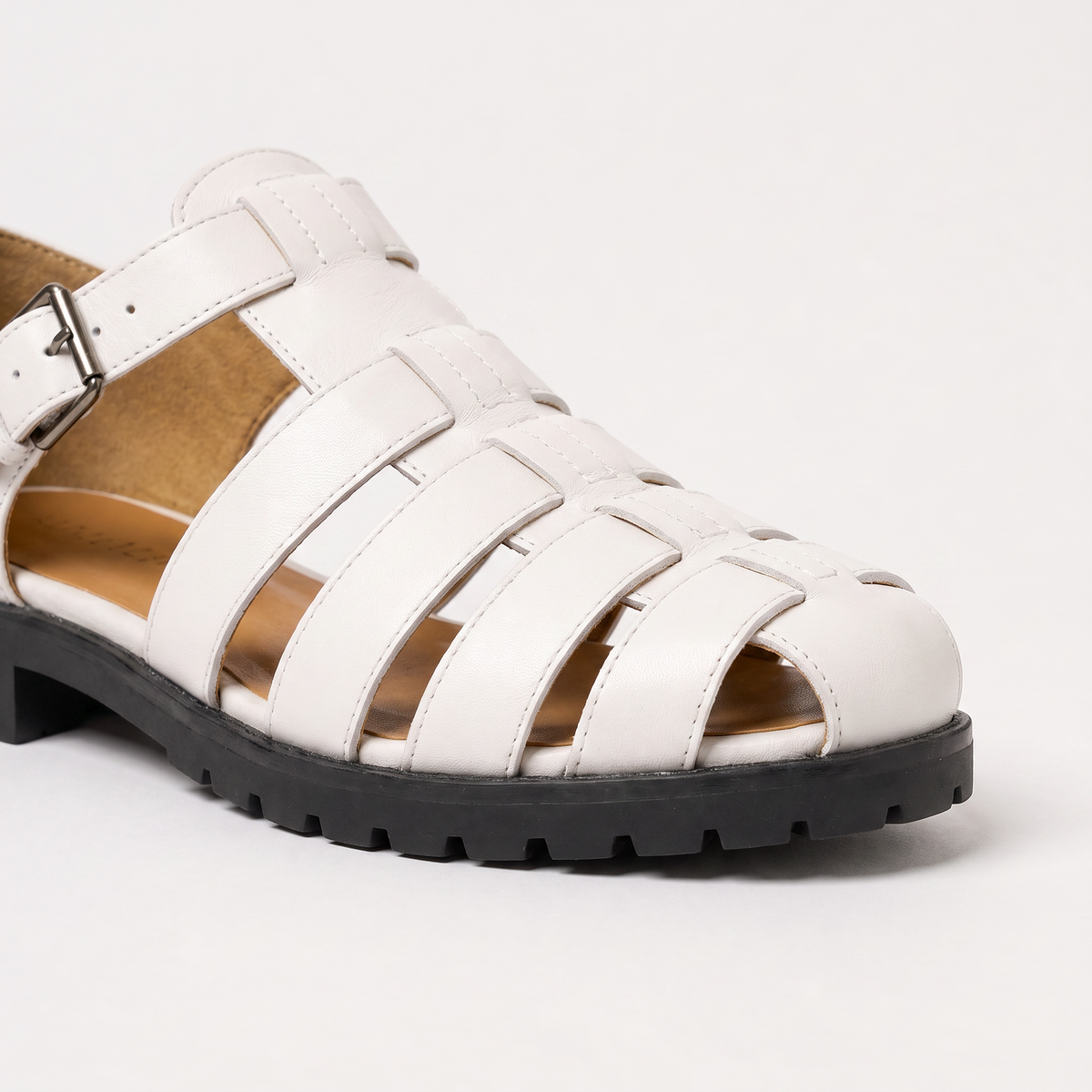 Men's Casual Leather Buckle Fisherman Sandals