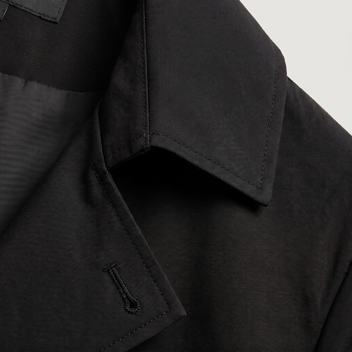 Men's Classic Double-Breasted Wool Blend Trench Coat