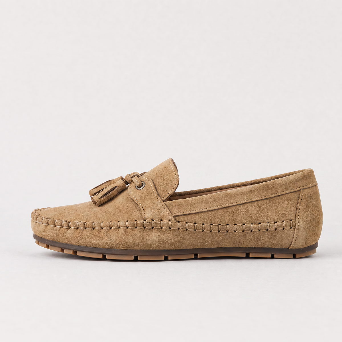 Women's Casual Leather Tassel Slip-On Loafers