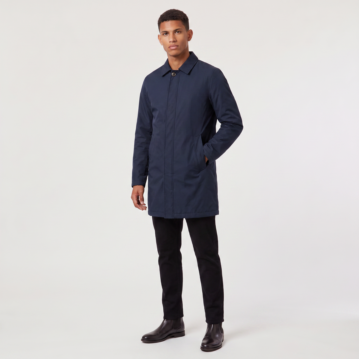 Men's Lightweight Waterproof Cotton Trench Coat