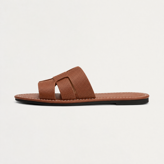 Women's Casual Cushioned Flat Slide Sandals