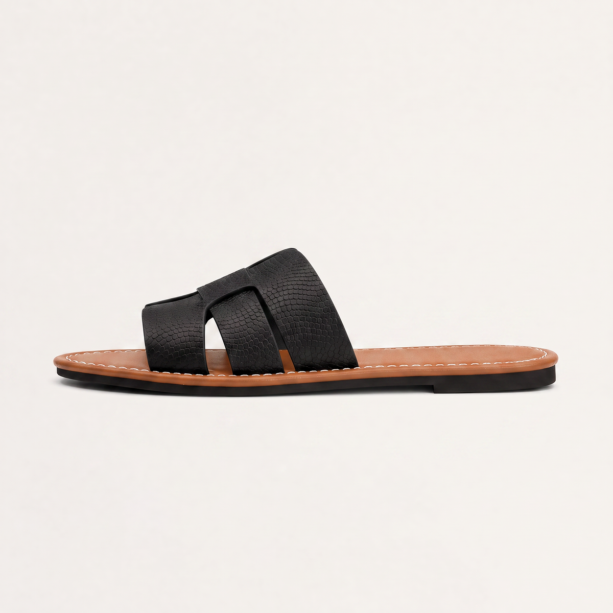 Women's Casual Cushioned Flat Slide Sandals