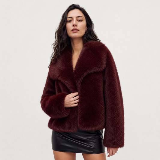 Women's Stylish Faux Fur Long Coat