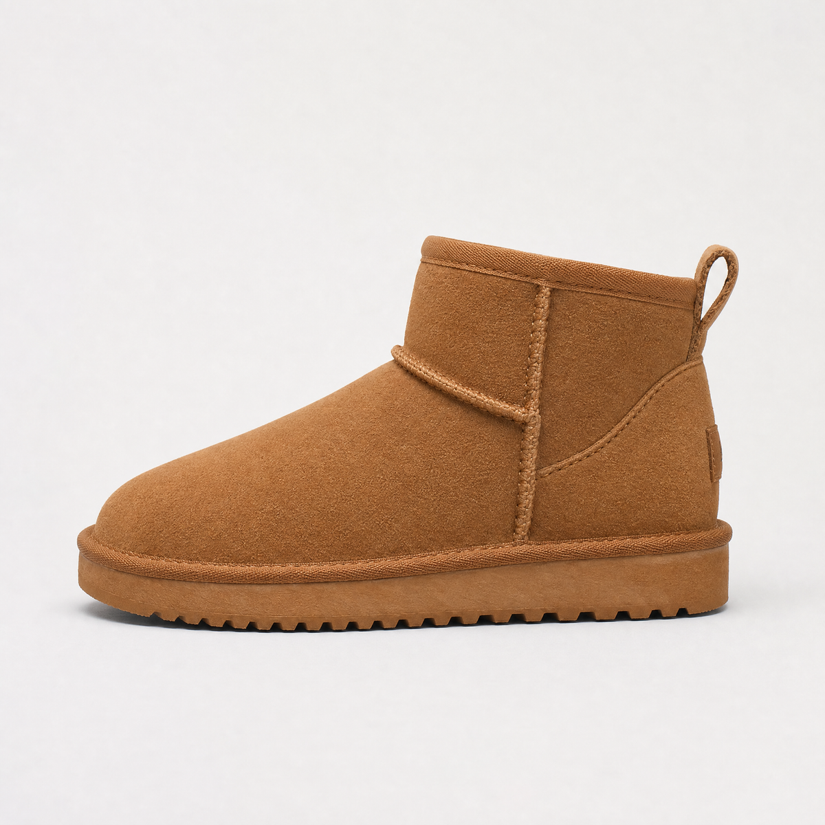 Women's Stylish Suede Ankle Boots with Shearling Lining