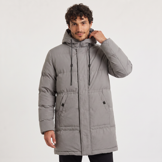 Men's Casual Padded Hooded Winter Parka