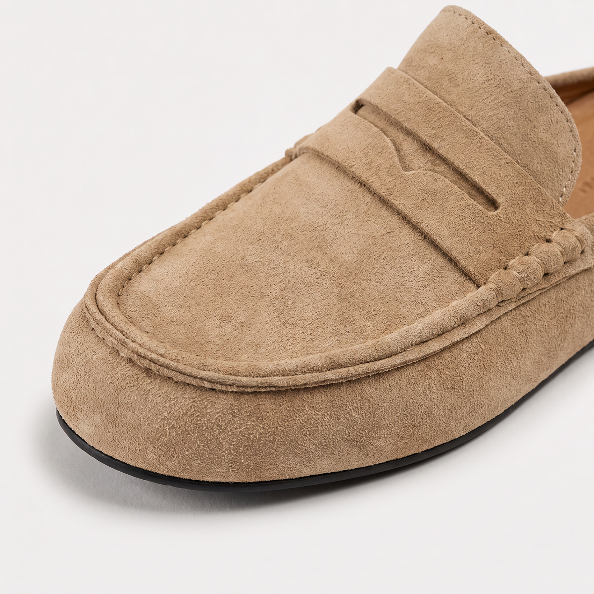 Men's Casual Suede-Look Backless Mule Loafers