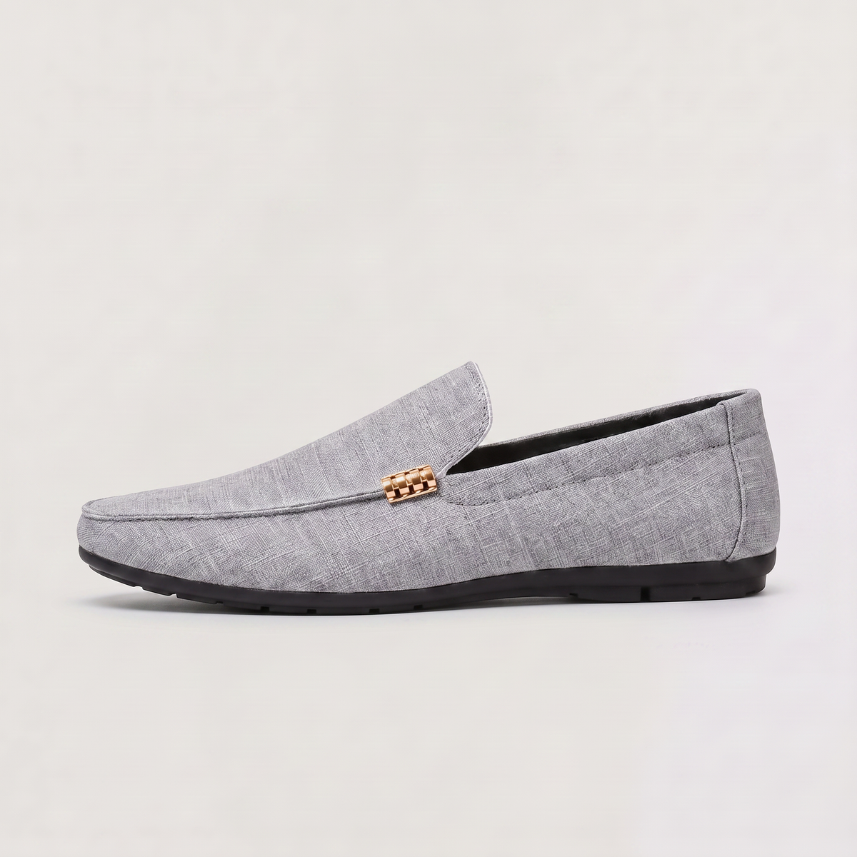 Men's Casual Canvas Textured Slip-On Loafers