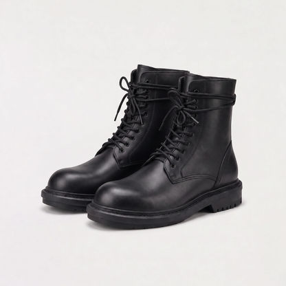 Women's Classic Leather Lace-Up Ankle Boots