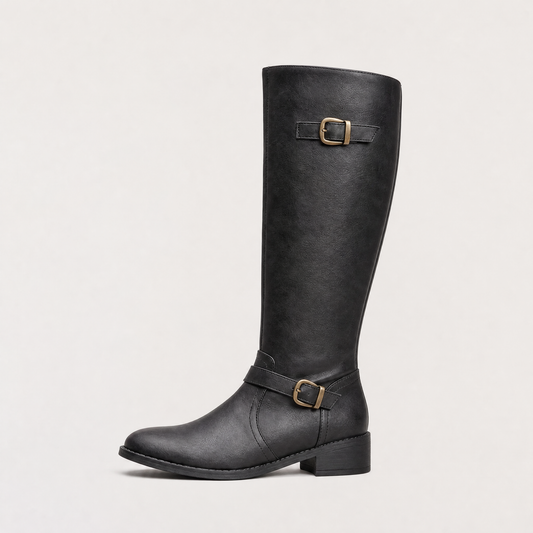 Women's Stylish PU Leather Knee-High Riding Boots