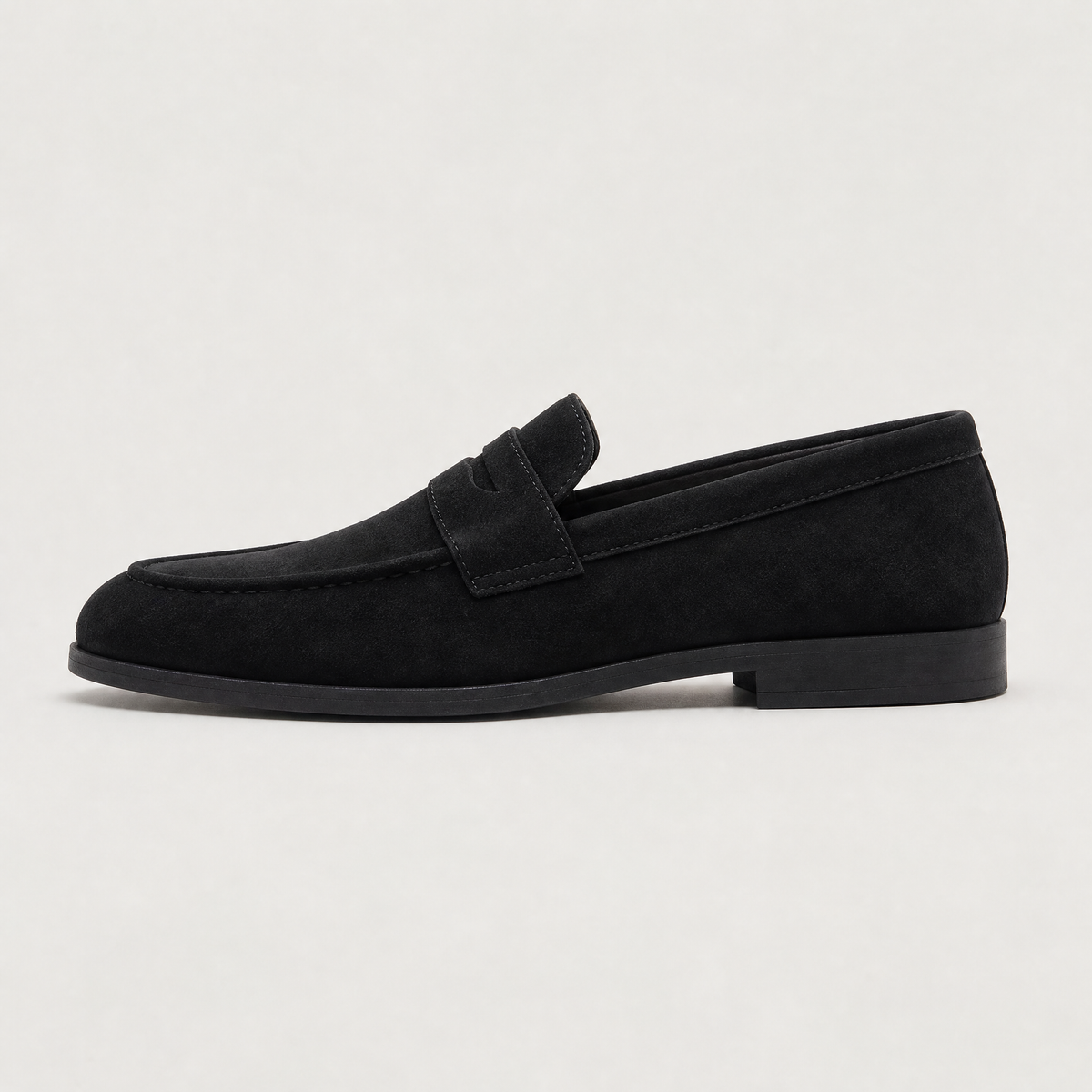 Men's Classic Suede-Look Penny Loafers