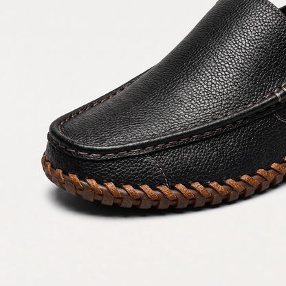 Men's Classic Leather Handstitched Slip-On Loafers