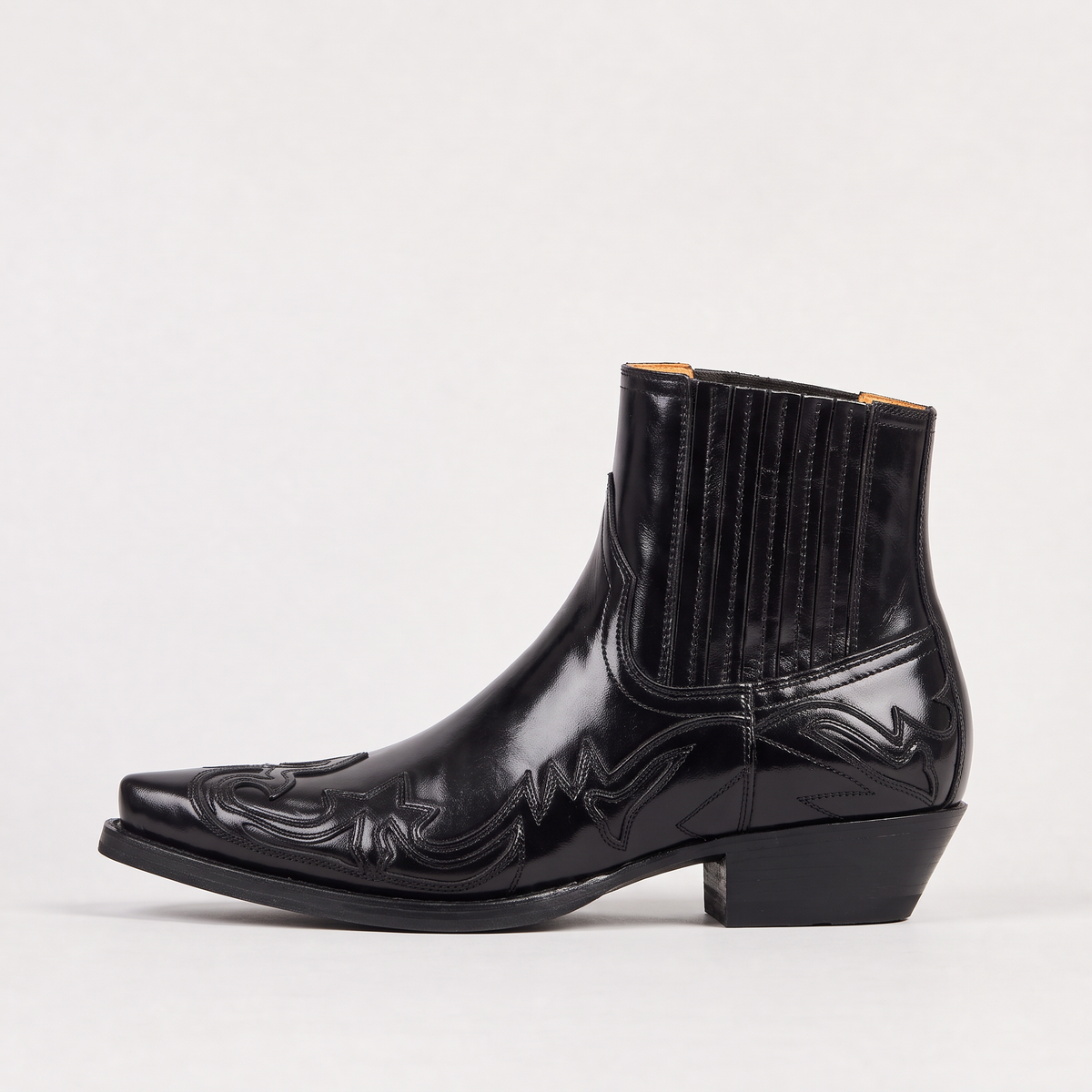 Men's Classic Leather Square Toe Western Boots