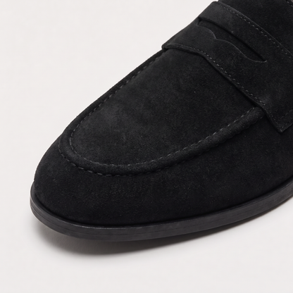 Men's Classic Suede-Look Penny Loafers