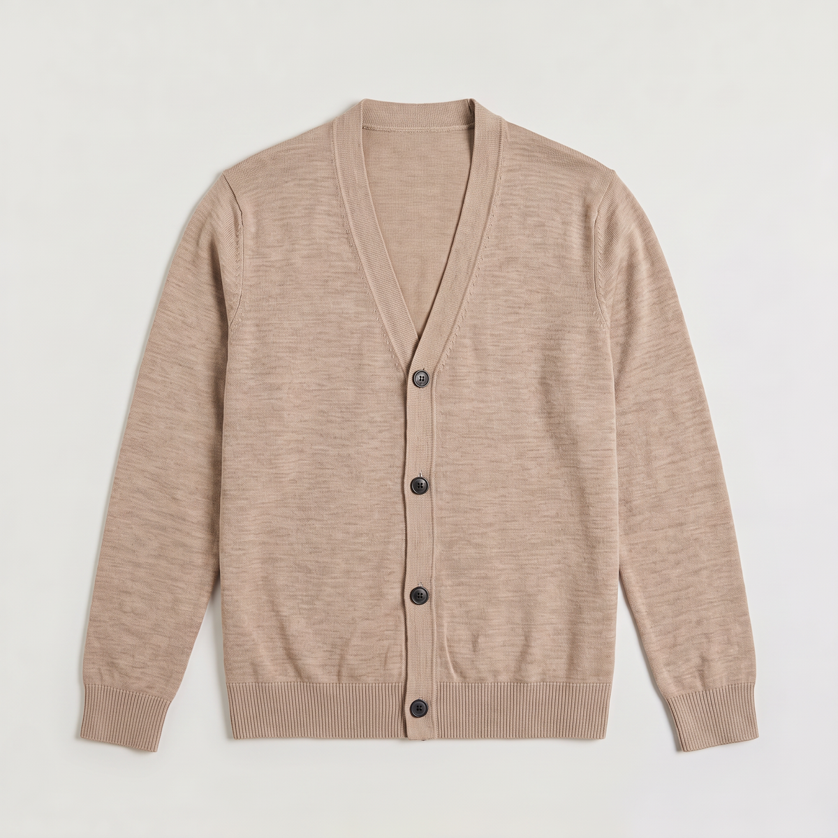 Men's Classic Knit V-Neck Button-Front Cardigan