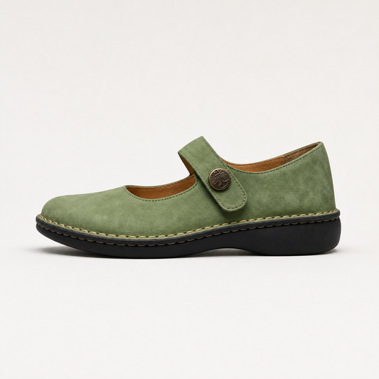 Women's Classic Leather Mary Jane Flat Shoes