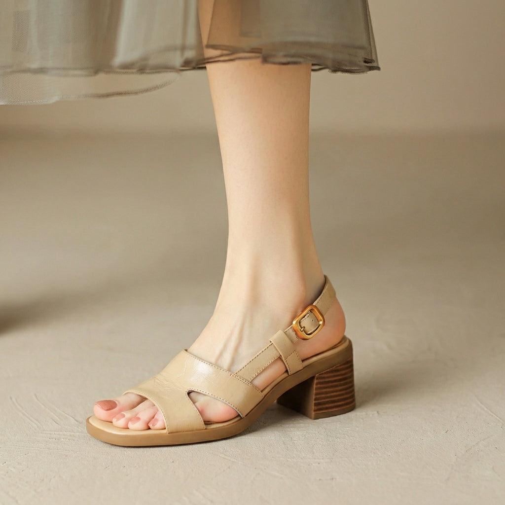 Elegant High Heel Open Toe Sandals