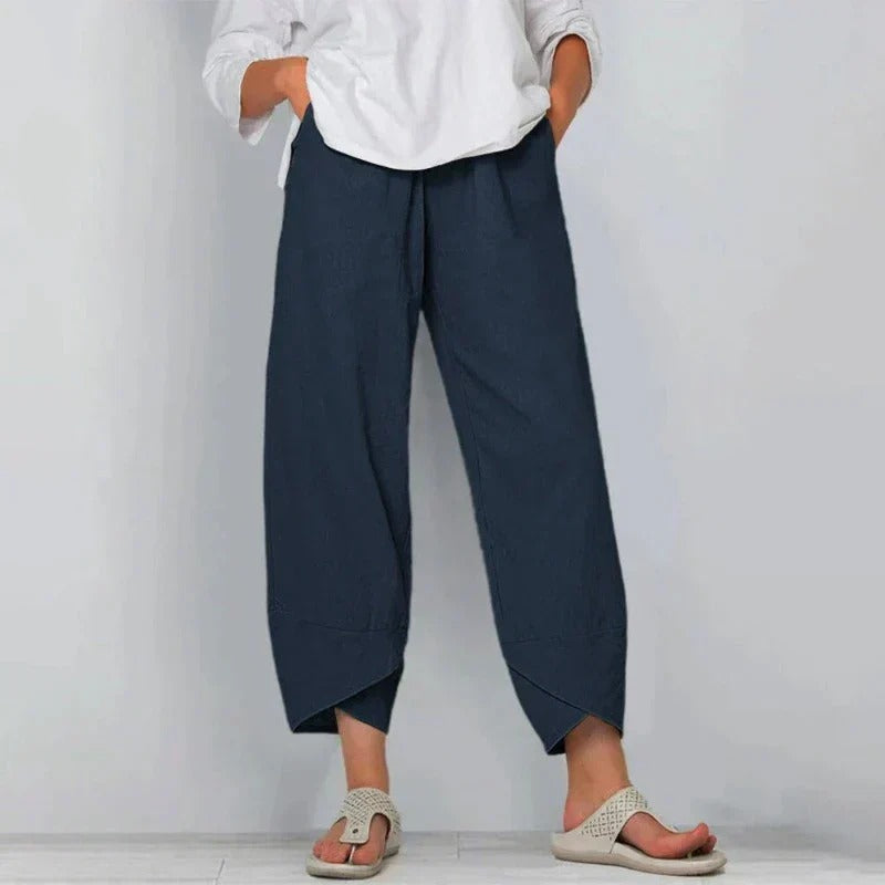 Luxurious High Waist Ladies Pants - OutfitLondon