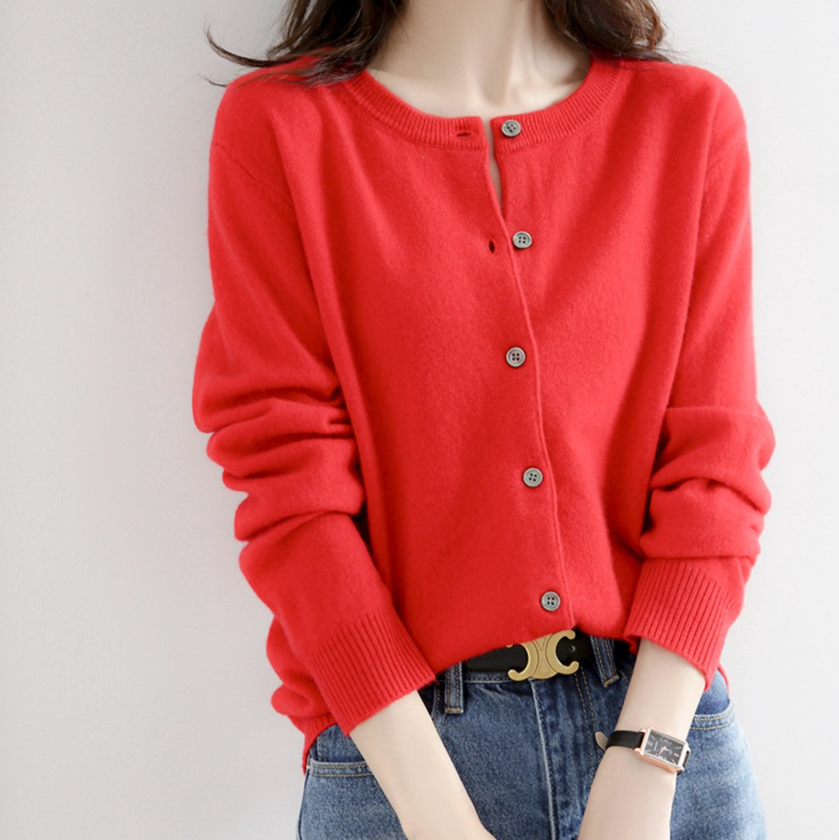 Cozy Women's Knitted Cardigan Sweater