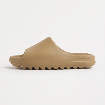 Men's Casual Leather Open-Toe Slide Sandals