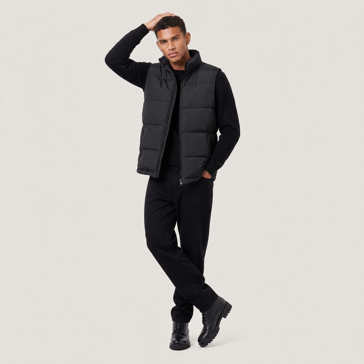 Men's Casual Quilted Puffer Gilet