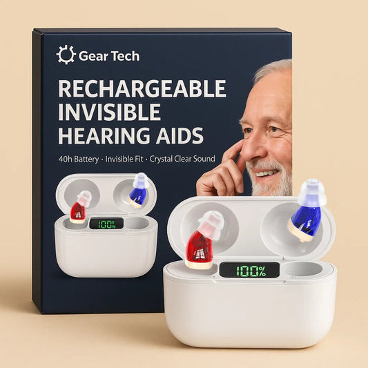 Discreet Rechargeable Hearing Aids with Crystal Clear Sound - OutfitLondon