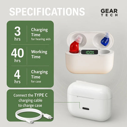 Discreet Rechargeable Hearing Aids with Crystal Clear Sound