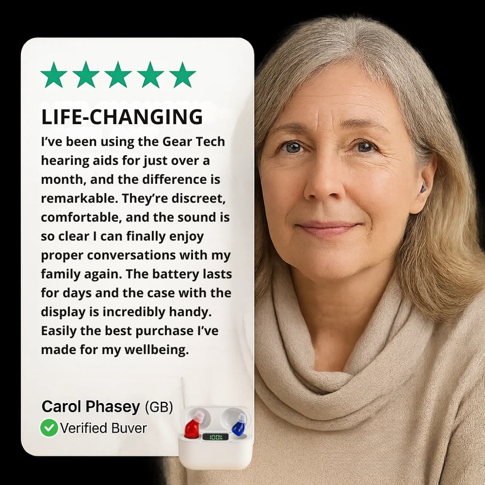 Discreet Rechargeable Hearing Aids with Crystal Clear Sound