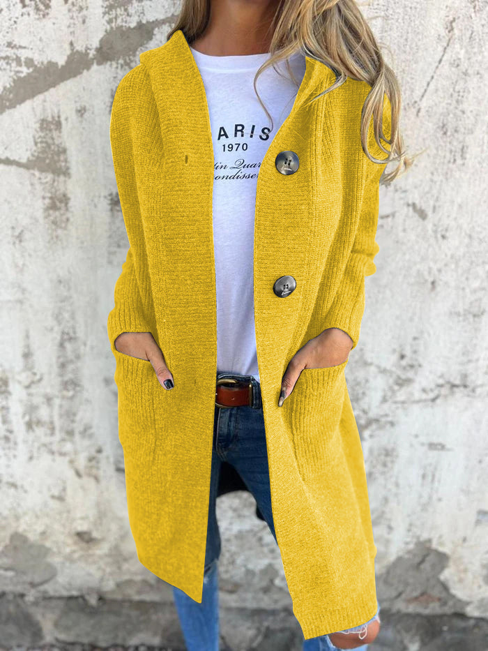 Chic Women's Oversized Knit Button Cardigan