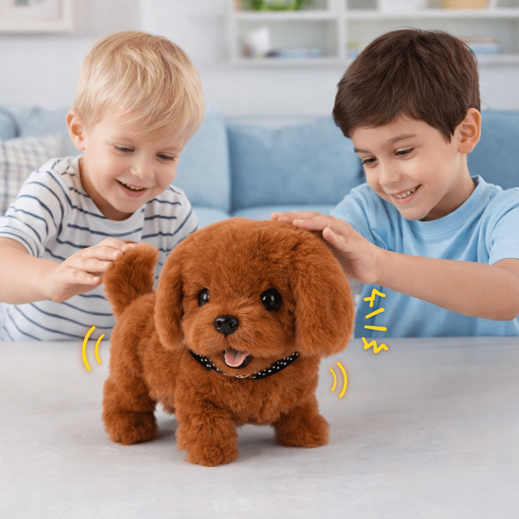 Cute Electronic Puppy Pet Toy with Realistic Sounds