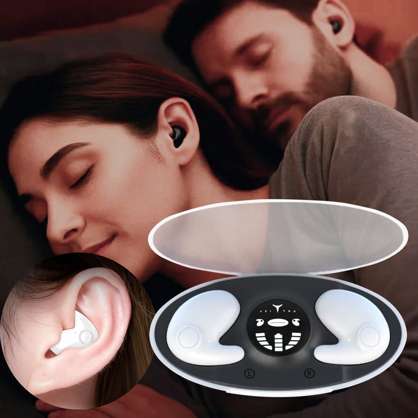 Comfortable Sleeping Earbuds with Noise Cancelling Technology