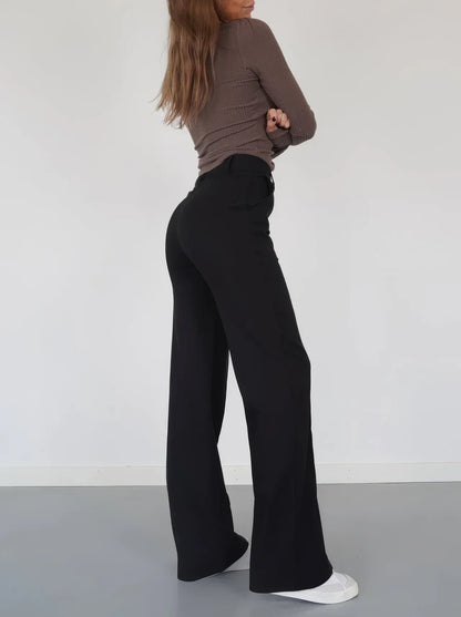 Iris Pants | Wide-Leg High Waisted Trousers for Women