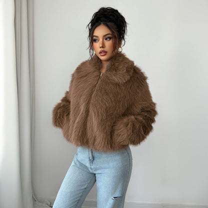 Premium Women's Coat with Soft Faux Fur Trim