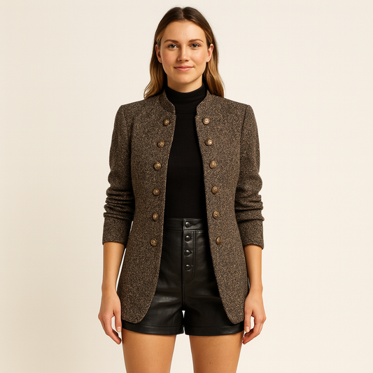 Premium Khaki Tailored Blazer - OutfitLondon