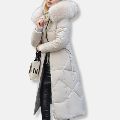 Warm Long Down Filled Winter Coat