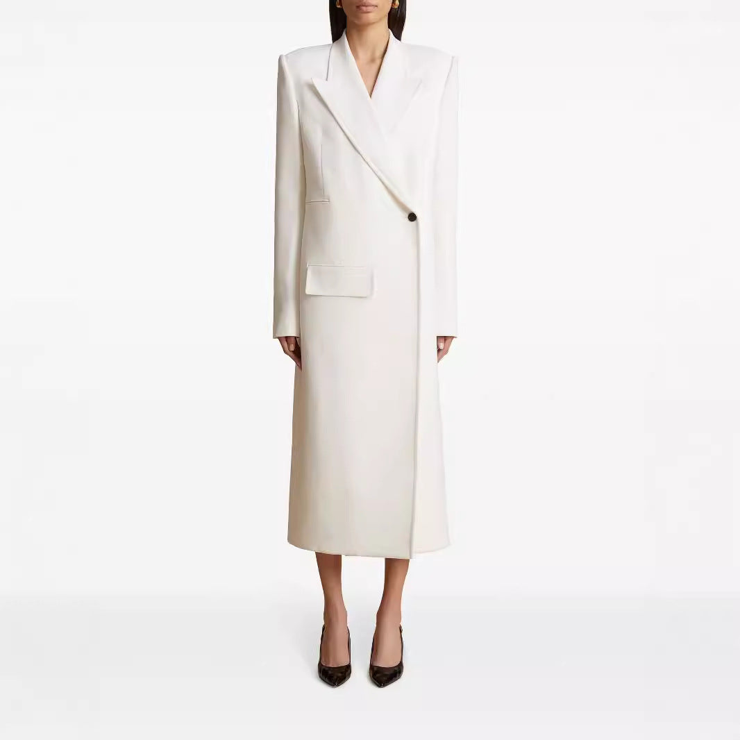 Classic White Tailored Blazer for Women