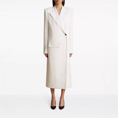 Classic White Tailored Blazer for Women