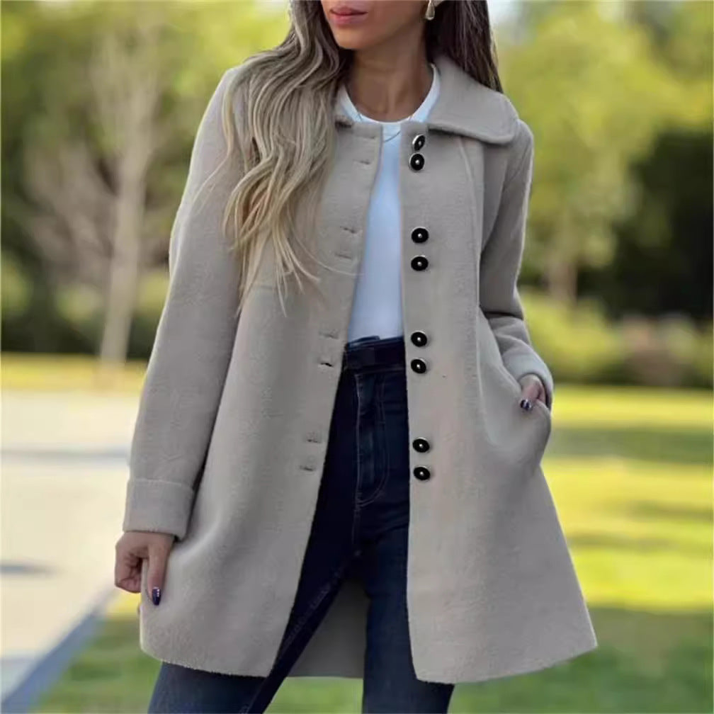 Classic Stylish Women's Long Coat with Flawless Fit