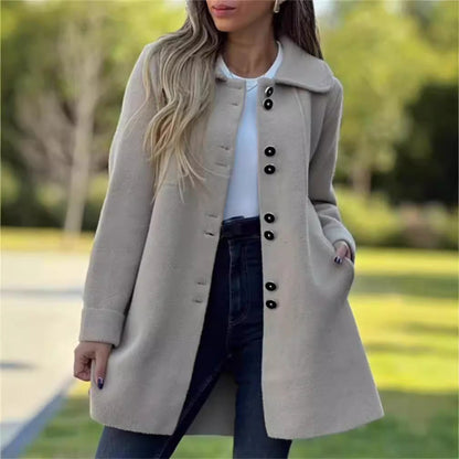 Classic Stylish Women's Long Coat with Flawless Fit