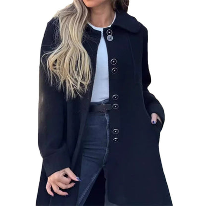 Classic Stylish Women's Long Coat with Flawless Fit
