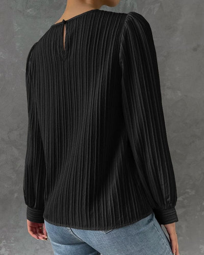 Isadora Blouse | Elegant Structured Top with Lantern Sleeves