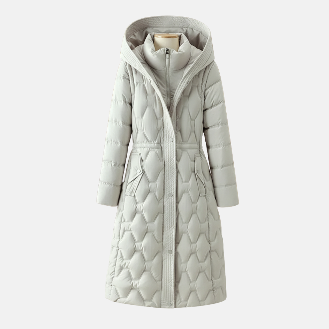 Slim Fit Quilted Down Filled Winter Coat - OutfitLondon