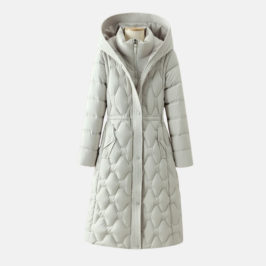 Slim Fit Quilted Down Filled Winter Coat - OutfitLondon
