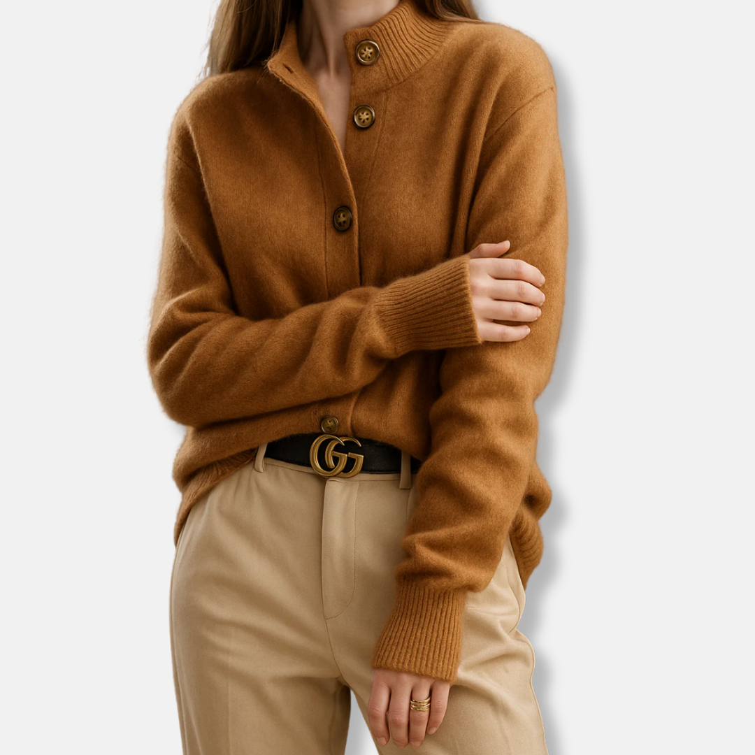 Short Sleeved Knit Button Women's Cardigan - OutfitLondon