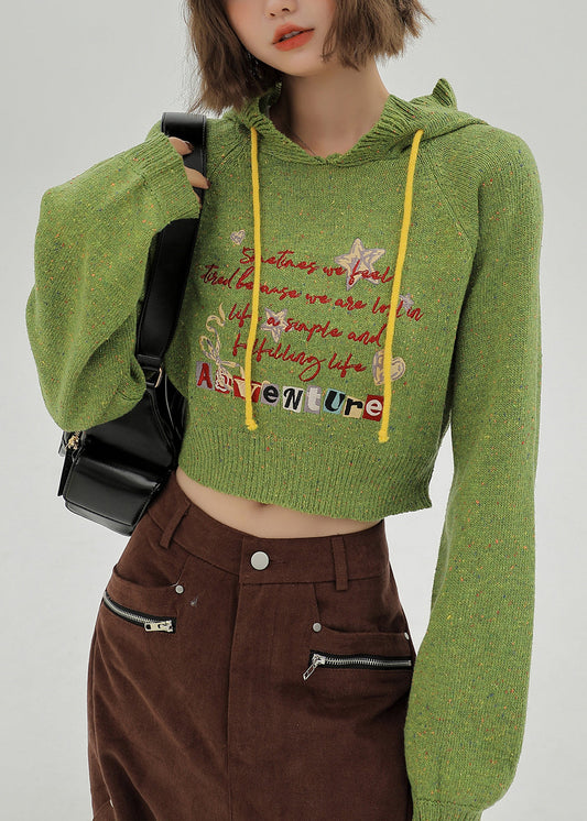 Unisex Italian Knit Sweater Olive Green Soft Yarn - OutfitLondon