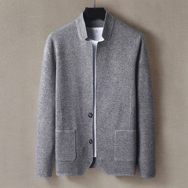 Classic Fit Knit Blazer Jacket for Men