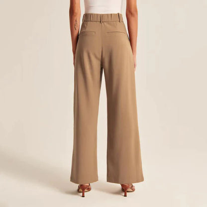 Ivy Trousers | High Waist Wide-Leg Tailored Pants
