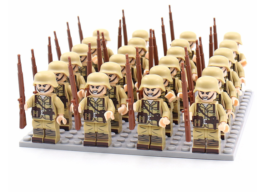 Historic War Military Building Brick Set Figures