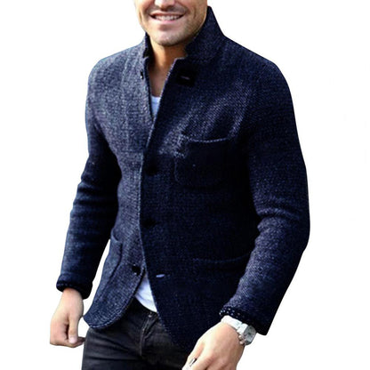 Loose Fit Mens Casual Button Down Coat